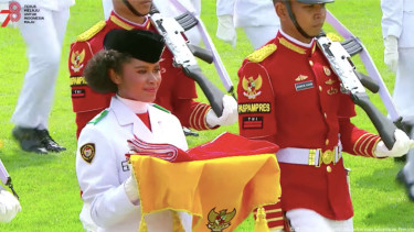 Lilly Indriani Suparman Wenda, pembawa bendera di HUT RI ke-78
