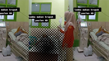 Viral Pasien di Rumah Sakit Ini Lomba Makan Kerupuk Sambil Berbaring