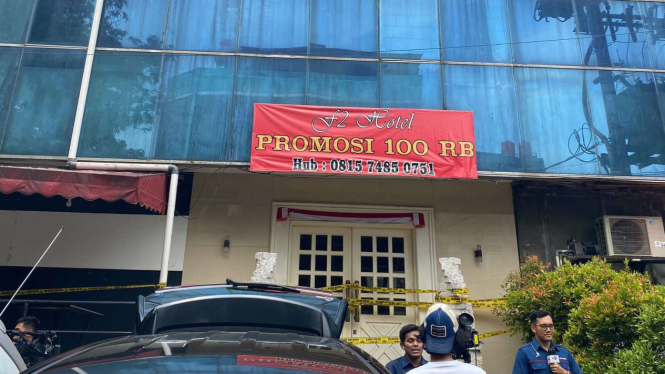 Kebakaran  di hotel F2 di kawasan Panglima Polim V, Melawai, Kebayoran Baru