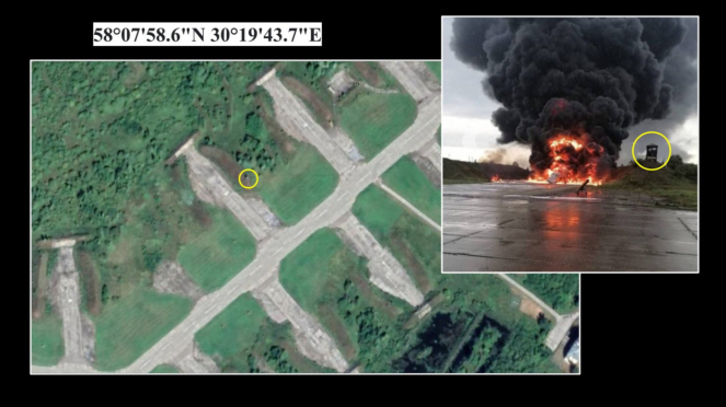 Un avión misilístico nuclear ruso fue derribado por drones ucranianos