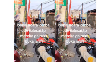 Viral Jalan Ditutup Padahal Lomba 17 Agustus Sudah Selesai