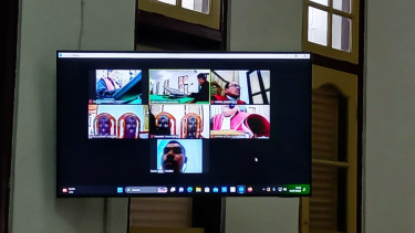 Sidang tuntutan mati kasus 27 kg sabu digelar secara virtual di PN Medan.
