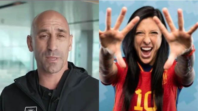 Luis Rubiales dan Jennifer Hermoso