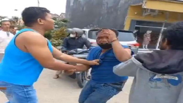Pelaku begal motor pelajar SMA di Sukarami Palembang diamuk massa
