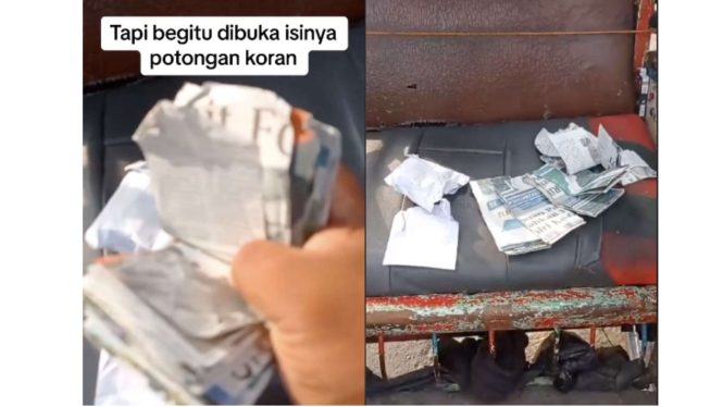Tukang becak di Solo dapat sedekah, dikira uang taunya koran