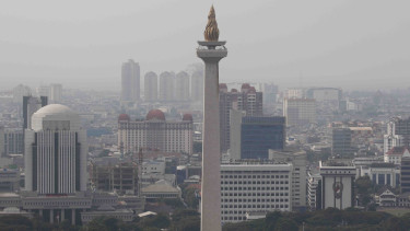 Monumen Nasional (Monas) ikon Daerah Khusus Jakarta atau DKJ.
