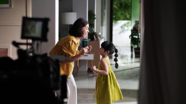 Ilustrasi adegan produksi syuting iklan