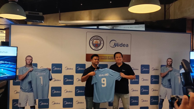 Midea ajak konsumen jalan jalan ke Manchester City dan bertemu Erling Haaland