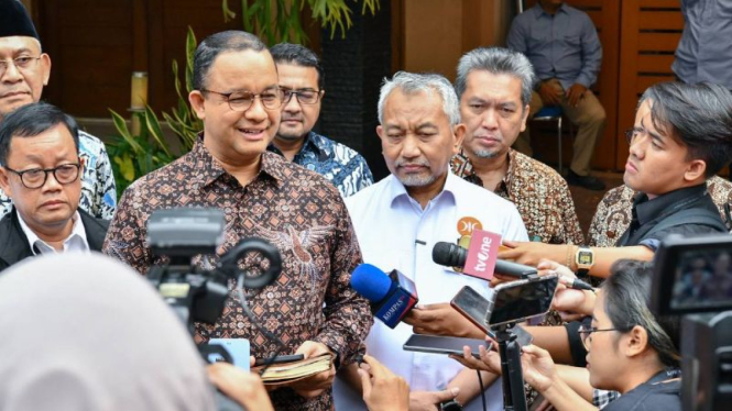 Bacapres Anies Baswedan dengan petinggi Koalisi Perubahan.
