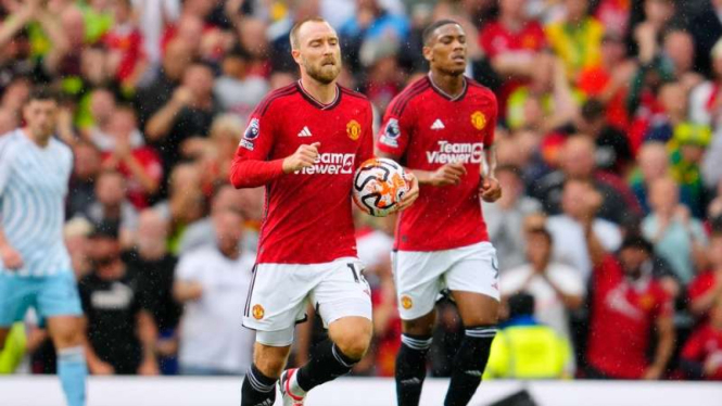 Pemain Manchester United Christian Eriksen