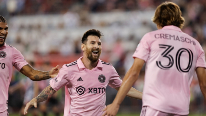 Lionel Messi saat Inter Miami melawan New York Red Bull