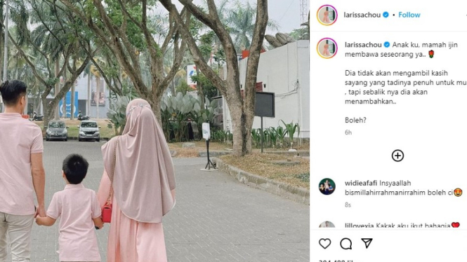 Postingan Larissa Chou