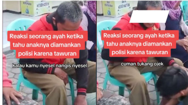 Seorang Tukang Ojek Menangis Sesak karena Anaknya Ikut Tawuran
