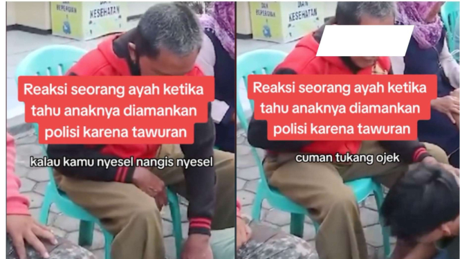 Seorang Tukang Ojek Menangis Sesak karena Anaknya Ikut Tawuran