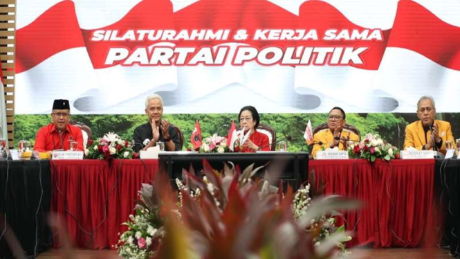 Jajaran DPP Partai Hanura mengunjungi DPP PDIP