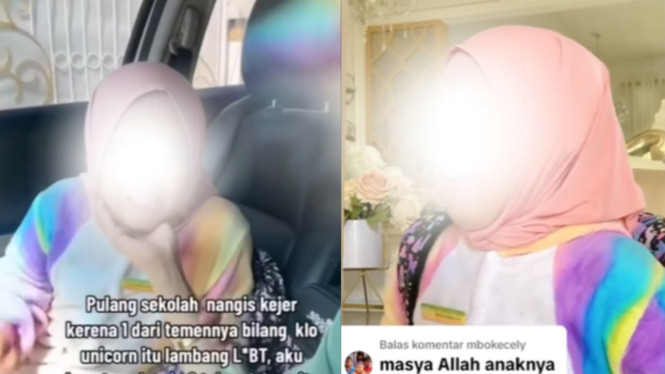 Bocah Perempuan Menangis, Dibully Gegara Pakai Baju Unicorn Dikaitkan LGBT