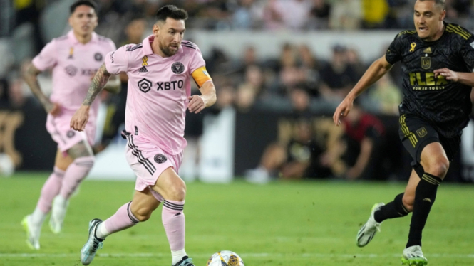 Lionel Messi dalam laga LAFC vs Inter Miami