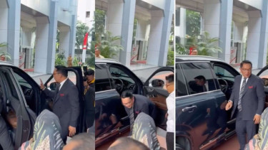 Ridwan Kamil Nyupir Sendiri ke Kantor Kemendagri