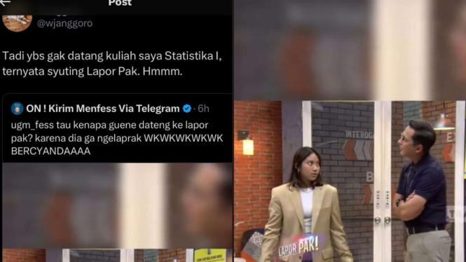Maba UGM Gege kena sentil dosennya