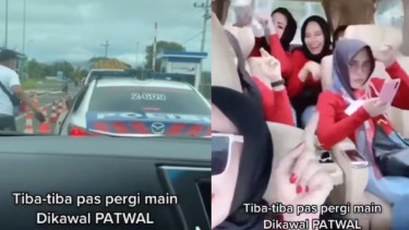 Istri Polisi Pamer Momen Liburan Dikawal Patwal