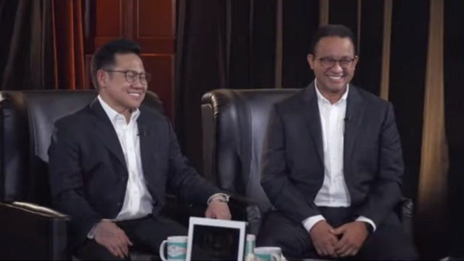 Pasangan bakal capres-cawapres Anies Baswedan-Muhaimin Iskandar (cak Imin)