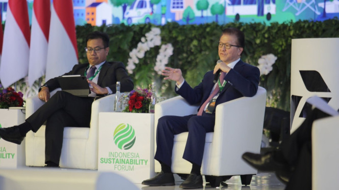 Chairman Sinar Mas Agribusiness & Food, Franky Oesman Widjaja menjadi pembicara