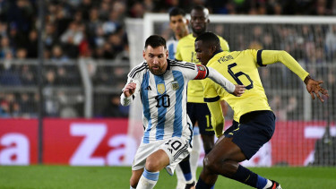 Lionel Messi, Duel Timnas Argentina vs Timnas Ekuador