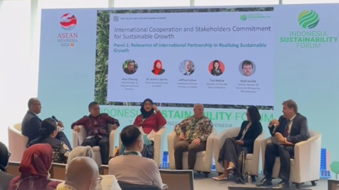 Sesi tematik ajang Indonesia Sustainability Forum (ISF) 2023