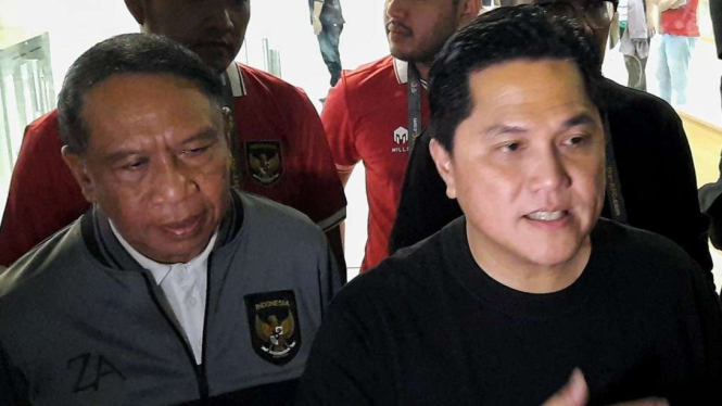 Ketum PSSI Erick Thohir dan wakilnya Zainudin Amali