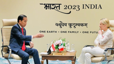 President Joko Widodo met Italian PM Giorgia Meloni