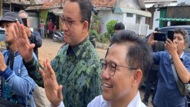 Bakal capres-cawapres Anies Baswedan-Muhaimin Iskandar atau Cak Imin.