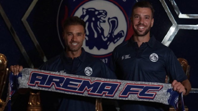2 Asisten pelatih Arema FC asal Portugal,  Nelson Leitao dan Daniel Chaves