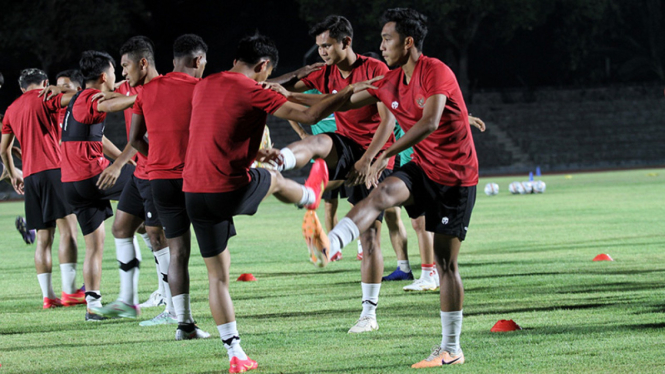 Latihan Timnas Indonesia U-23