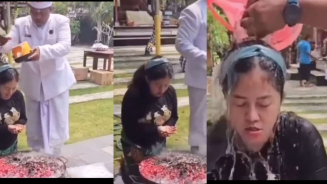 Rara Pawang Hujan Adakan Ritual Kirim Hujan ke Jakarta