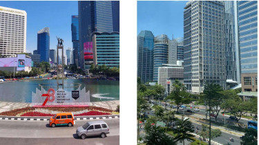 Potret langit Jakarta terbaru