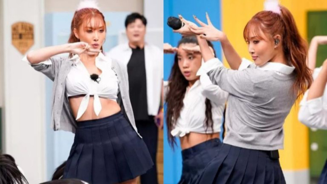 Kontroversi seksualisasi seragam sekolah oleh Member Mamamoo, Hwasa.