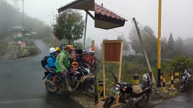 Kawasan Gunung Bromo diguyur hujan