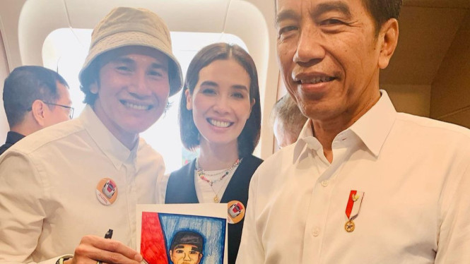 Vino G Baastian, Marsha Timothy dan Jokowi