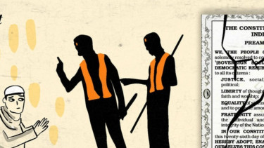 Ilustrasi diskriminasi muslim India oleh thequint.com