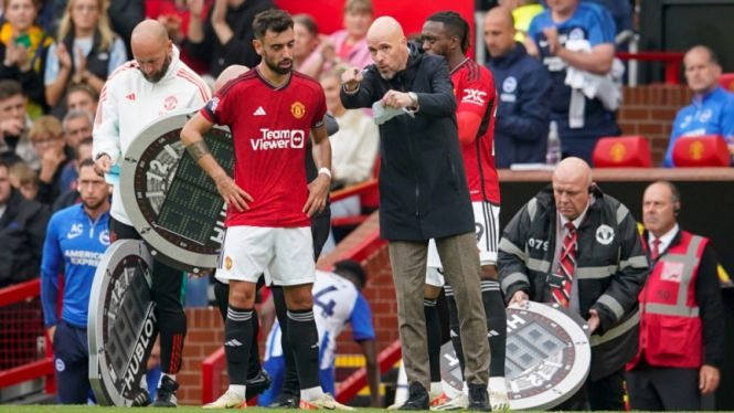 Erik ten Hag dan Bruno Fernandes