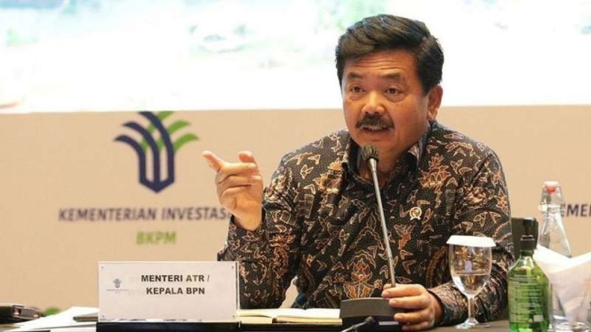 Menteri Agraria Tata Ruang/Badan Pertanahan Nasional (ATR/BPN) Hadi Tjahjanto