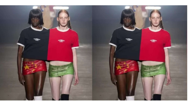 Desainer Mowalola Pakai Bendera Arab untuk Desain Rok Mini