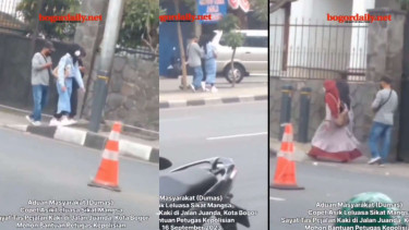 Aksi Copet di Jalan Juanda Kota Bogor Terekam