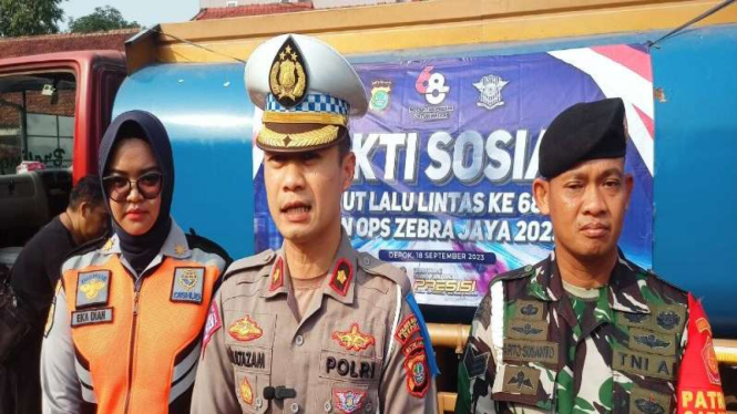 Kasat Lantas Polres Metro Depok, Kompol Multazam Lisendra.