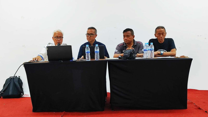  Panitia perlombaan Danau Toba APRC 2023 saat menggelar rapat persiapan