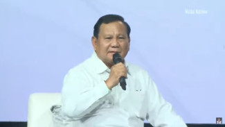 Ditanya Caleg Eks Koruptor oleh Najwa Shihab, Aksi Prabowo Subianto Joget Tuai Pujian: Lord Kita Nih