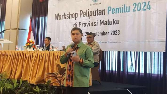 Ketua Komisi Kemitraan dan Infrastruktur Organisasi Dewan Pers Asep Setiawan.