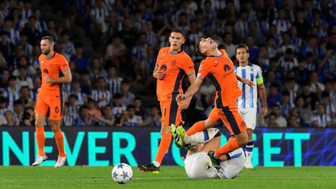 Real Sociedad vs Inter Milan di Liga Champions 2023/2024