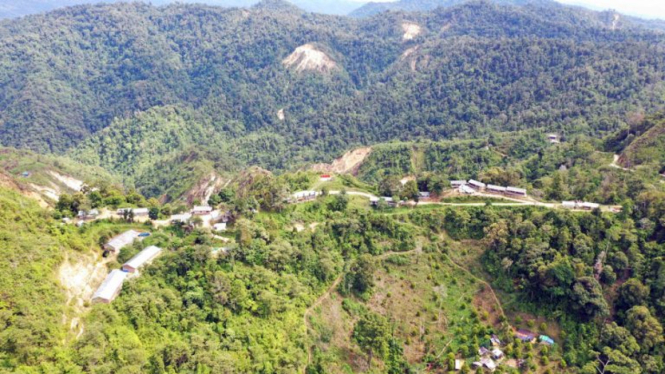 Area proyek tambang emas pani di Pohuwato, Gorontalo, Pulau Sulawesi. (foto ilustrasi)