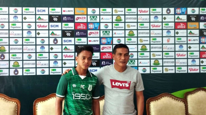 Pelatih PSMS Medan Ridwan Saragih